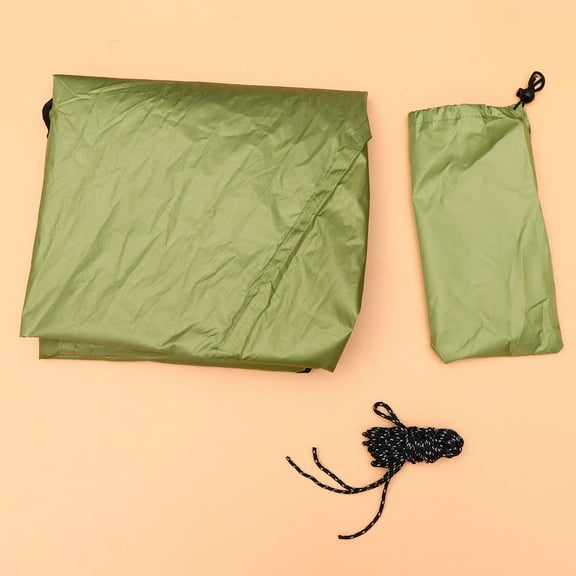 Worgeous 3 Meter Sunscreen Canopy Cloth Tents for Camping Beach Triangle Travel Accessories Army Green