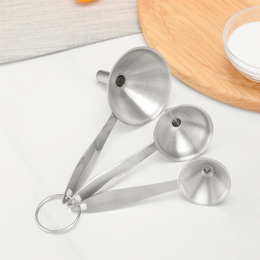 Worgeous 3 PCS/Set Mini Funnel Narrow Stem Funnel Household Funnel 17 ...