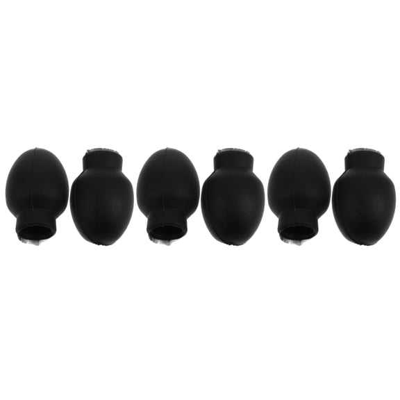 Worgeous 3 Pairs Drum Mute Drumstick Silent Tip Set Rubber Practice Percussion Tips Protectors Drum Stick Tip Dampener For Practice