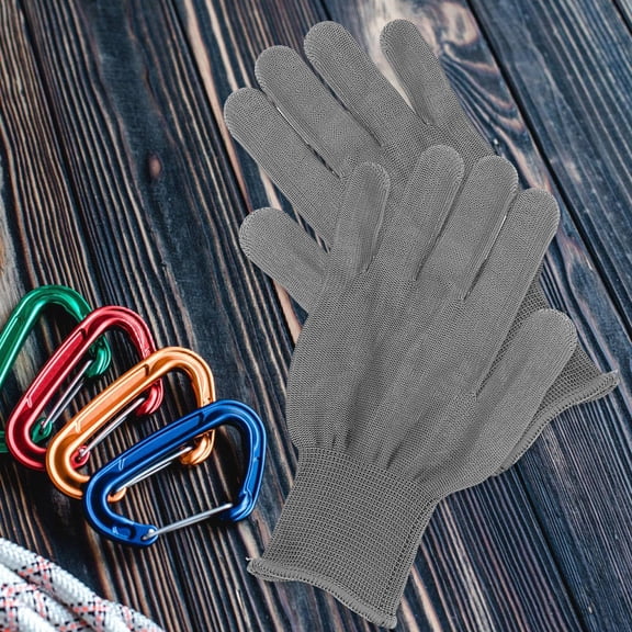 SEWCHICS Anti Sweat Gloves Grey Nylon 3 Pairs Elastic Fit for Cycling and Hiking