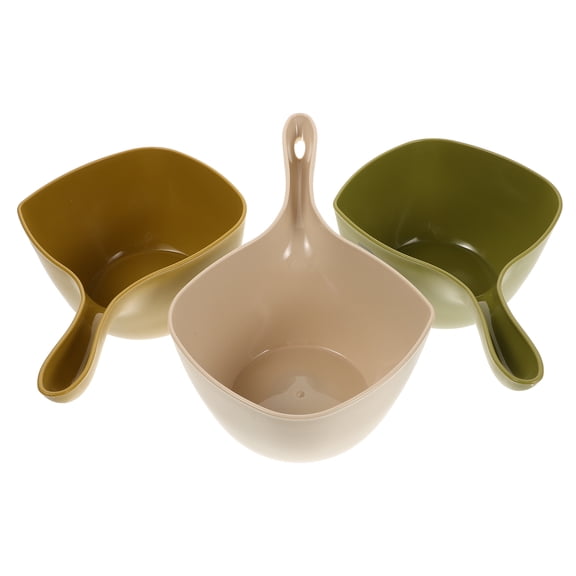 LITINKIMI Long Handle Water Ladle Green 3Pcs 10.8X6.5X3.5In