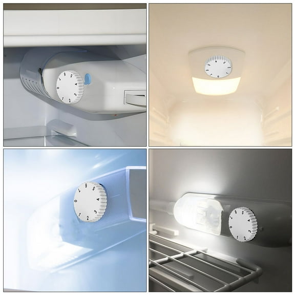 Worgeous  3 Pcs Electric Baseboard Thermostat Heater Control Knobs White