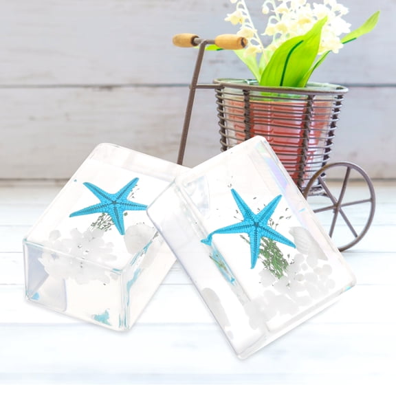 COSMOBETTY Resin Shape Marine Animals Specimen Crafts 3Pack For Family Travel Souvenir