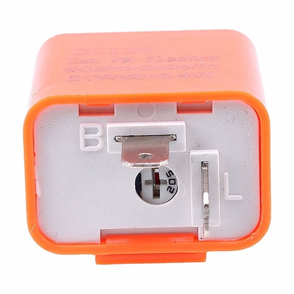 Worgeous  3 Pcs Flasher Number Turn Signal Light Relay Motor Bike Orange