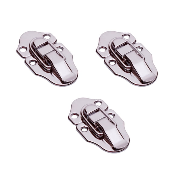 Worgeous 3Pcs Luggage Locks Hook Lock Metal Fastener for Crossbody Bag 6.95*3.7in