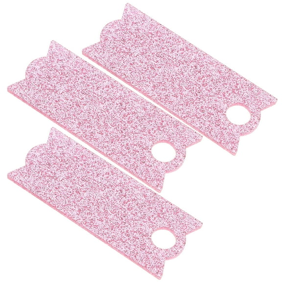WHAMVOX Acrylic Nameplate for Personalization Pink 3Pack