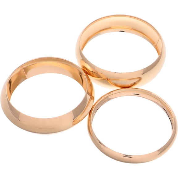 Worgeous  3 Pcs Statement Bracelet European and American Bracelets Thick The Wire Golden