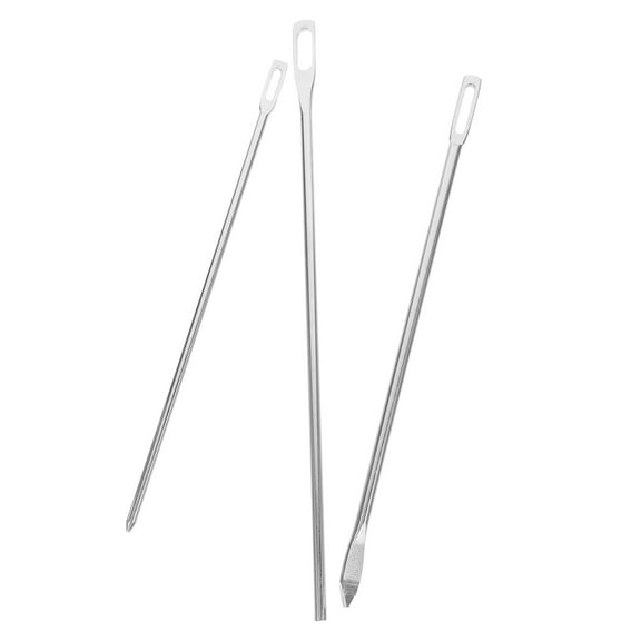 Worgeous 3 Pcs Thread Puller Sewing Kit Drawstring Sweater Tools Household Zipper Silver