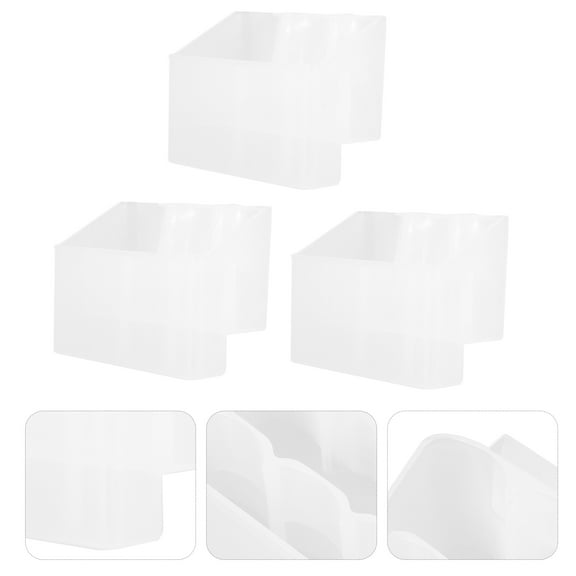 Raindrops Kitchen Storage Container Refrigerator Door Containers Transparent 3Pcs 3.5X2.8X2.2in