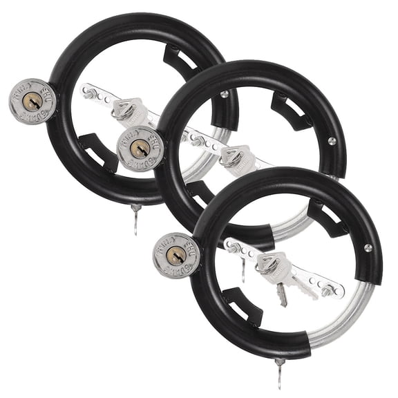 Worgeous 3 Sets Bike Lock Portable Cycling Lock Multi-function Cycle Lock Bike Circle Lock Bike Safety Bike Lock