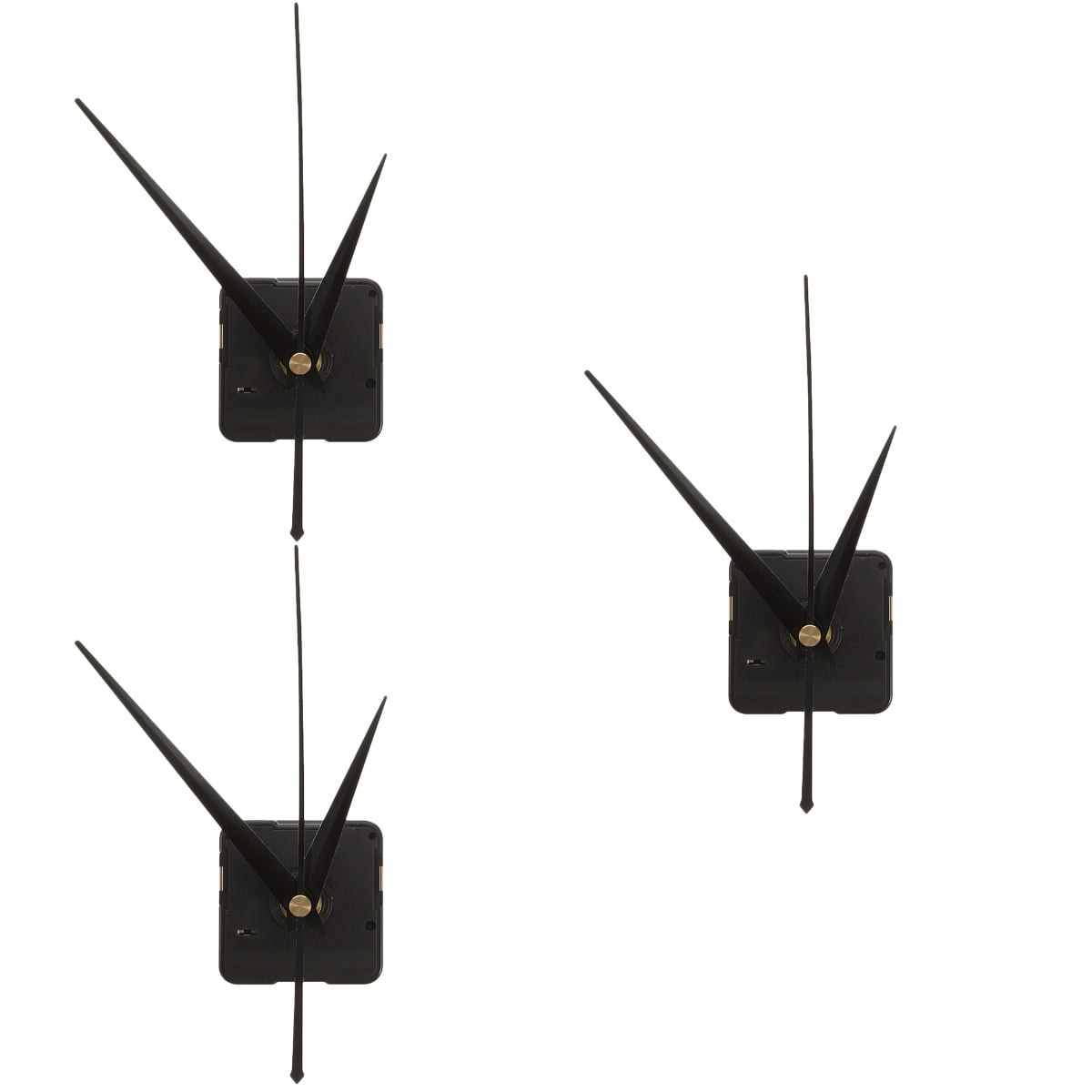 Worgeous 3-Pack Clock Movement Mechanism Replacement Parts for Clock Repair and Crafting Projects