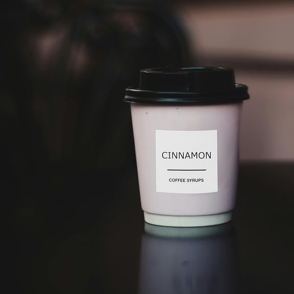 Worgeous 3 Sheets Coffee Syrup Labels Coffee Shop Waterproof Writable Stickers Coffee Syrup Sticky Labels For Easy Identification Management