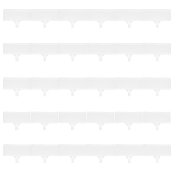 Worgeous  30 Pcs Adhesive Labels for Storage Bins Pockets Office White