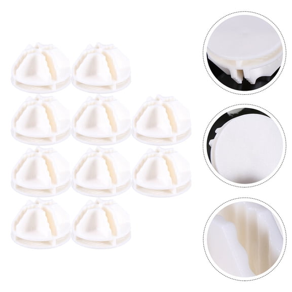 Worgeous 30 Pcs Combination Cabinet Buckle Rack Grid Cube Storage Organize Wire Connectors White