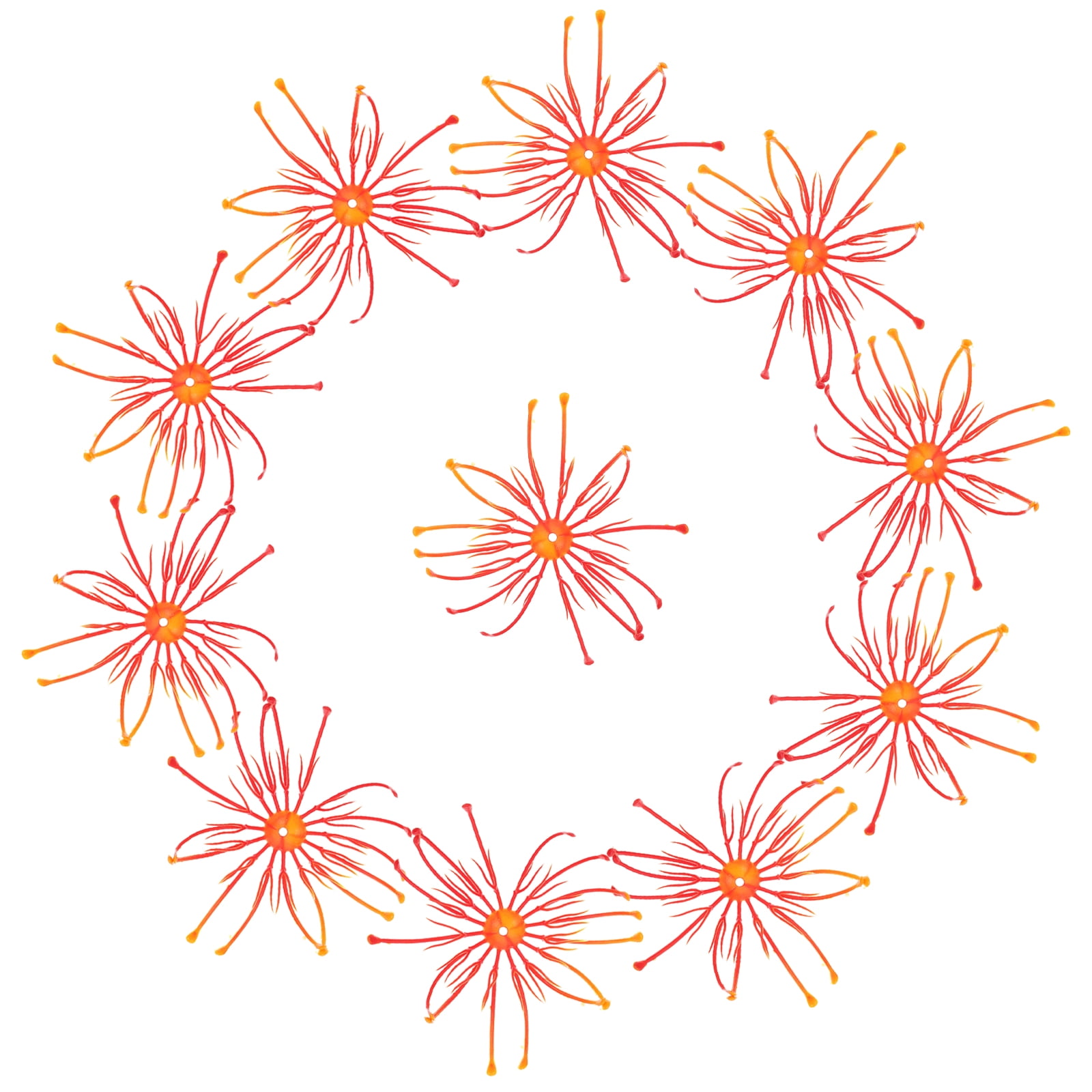 Worgeous  30 Pcs DIY Artificial Flowers Stamens for Crafts Handmade Red