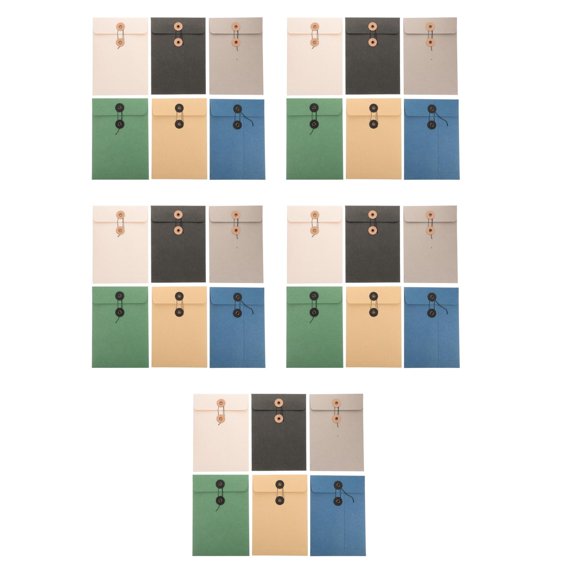 Worgeous 30 Pcs  File Storage Bags Large File Pockets Practical File Organizers Document Folders School Supply