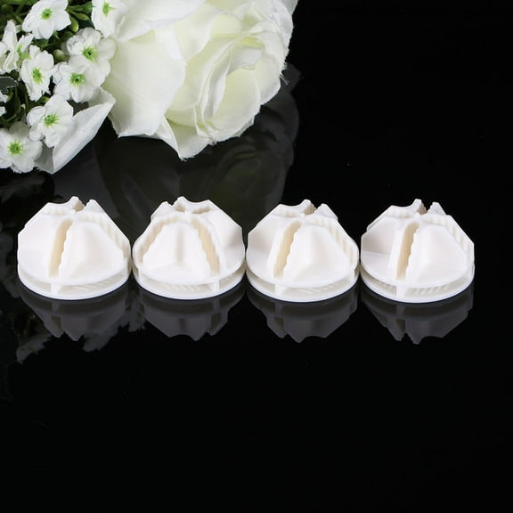 FONDOTIN 30Pcs Wire Cube Connectors for Modular Closet White ABS Plastic Clips