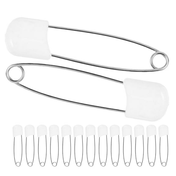Worgeous 30 Pcs Baby Safety Pins for Cloth Diapers Secure Diaper Pins Multi- for Diapers Wipes and More Sturdy Diaper Pins for Baby