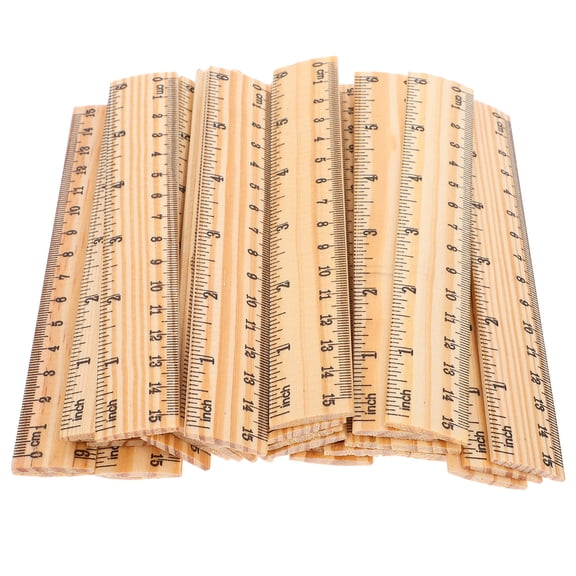 Worgeous 30 Pcs Tailor Pattern Making Ruler Wooden Teaching Aids Office Student