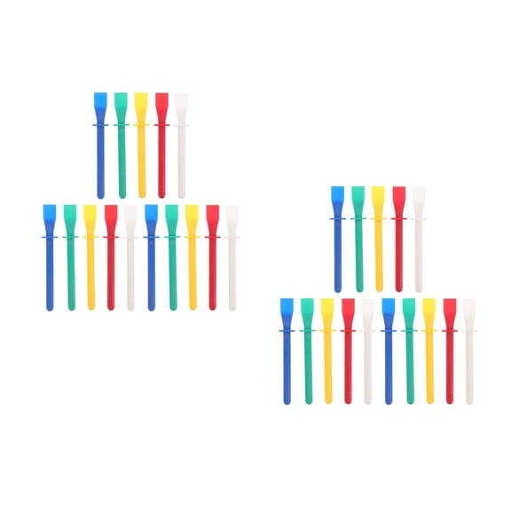 Worgeous 30 pcs Glue Applicator Tools Glue Spreader Sticks Colored Glue Smears Sticks Glue Spreader Applicator DIY Art Crafts Tools Portable Glue Scrapers