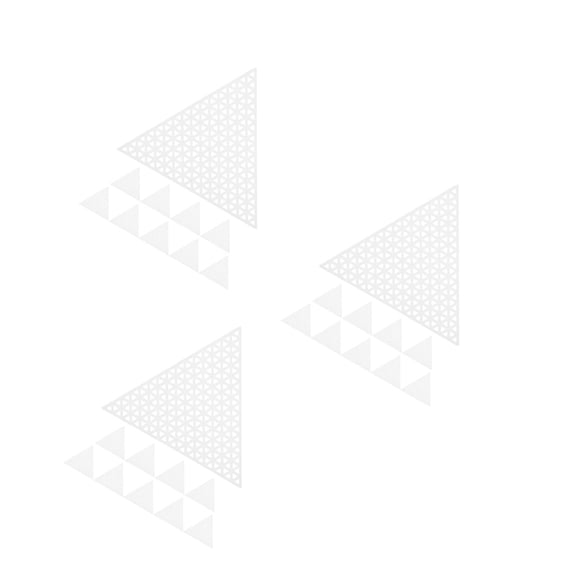 WHAMVOX WORGEOUS 30 pcs Plastic Mesh Canvas Sheets Triangle Shapes for Embroidery Cross Stitch Crafting and Sewing Projects DIY Needlework