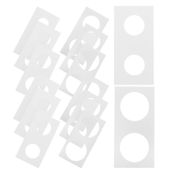 Worgeous 300 Pcs Coin Protectors for All Coins Collection Holder White