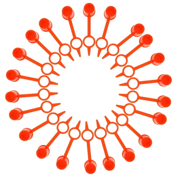 Worgeous  300 Pcs Protective Dust Cap Grease Fitting Plugs Caps Has Man Red