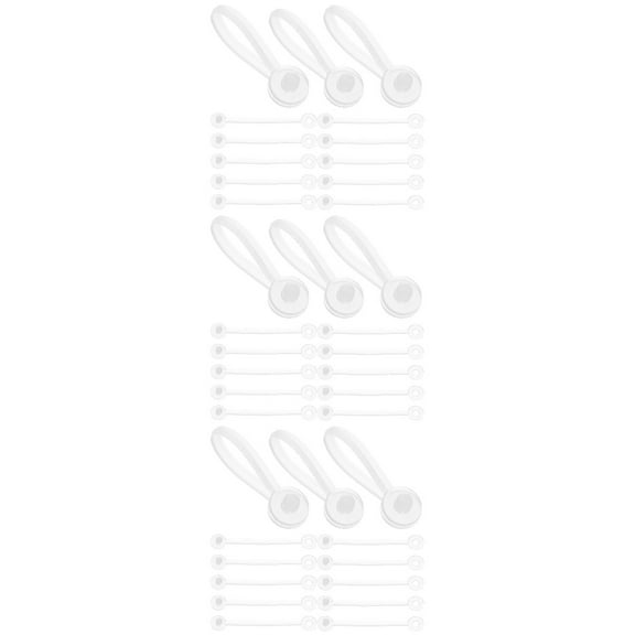 Worgeous 300 pcs Plastic Tag Fasteners Hanging Tag Snap Locks Retail Store Clothing Hanging Tag Strings
