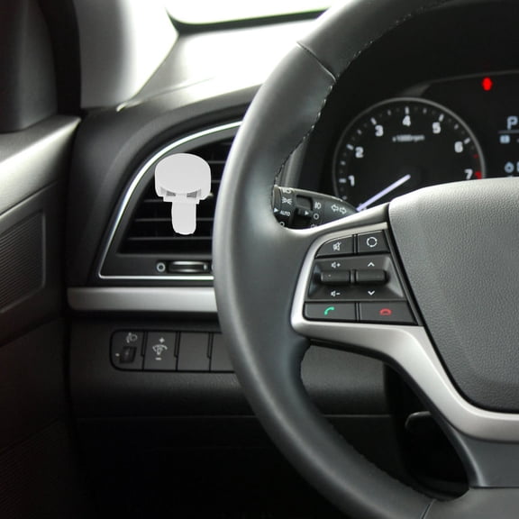 Worgeous 30 Pcs Simple Car Vent Clips Metal Plastic White Round Air Freshener