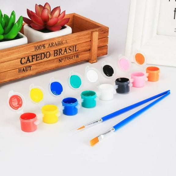 Worgeous 30Pcs Pots Empty Paint For Craft Enthusiasts Transparent Plastic Portable And Multi-purpose Storage