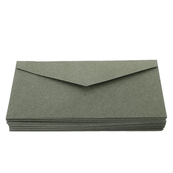 WHAMVOX Envelope For Invitation Green 30Pcs 8.7X4.3in
