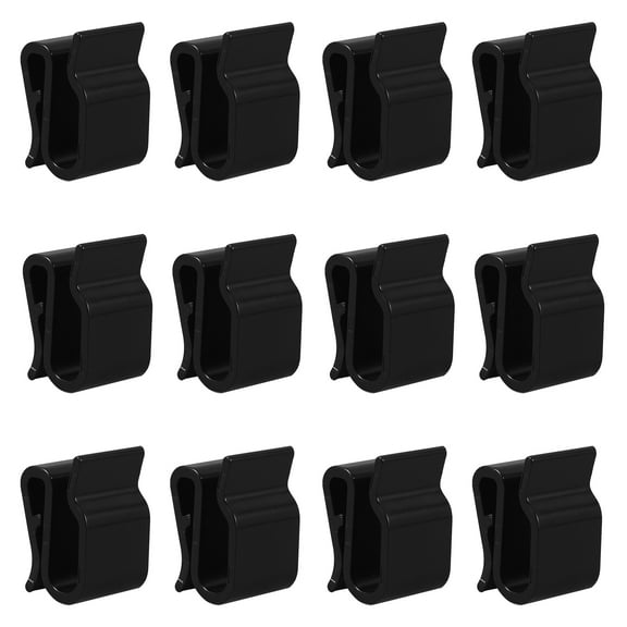WHAMVOX Photovoltaic Cable Clamps Abs Black For Prevent And 30Pcs 1In