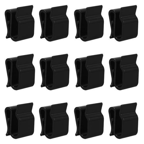 WHAMVOX Photovoltaic Cable Clamps Abs Black For Prevent And 30Pcs 1In