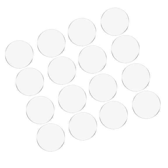 HOOWIFFY 30Pcs Clear Acrylic Circles for Craft Projects and Picture Frame Alternatives