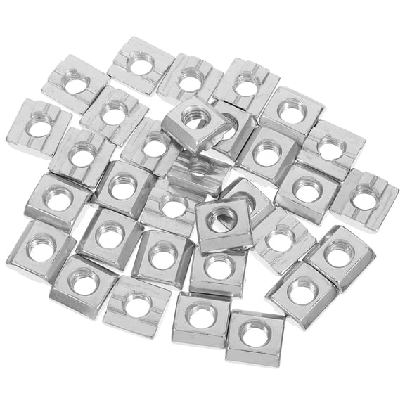 Worgeous 30pcs Sliding Tee Sliding Slot Nuts For Aluminum Extrusions Frame T-nut Slide In Hammer T-nut For T-slot Aluminum Extrusion Profile