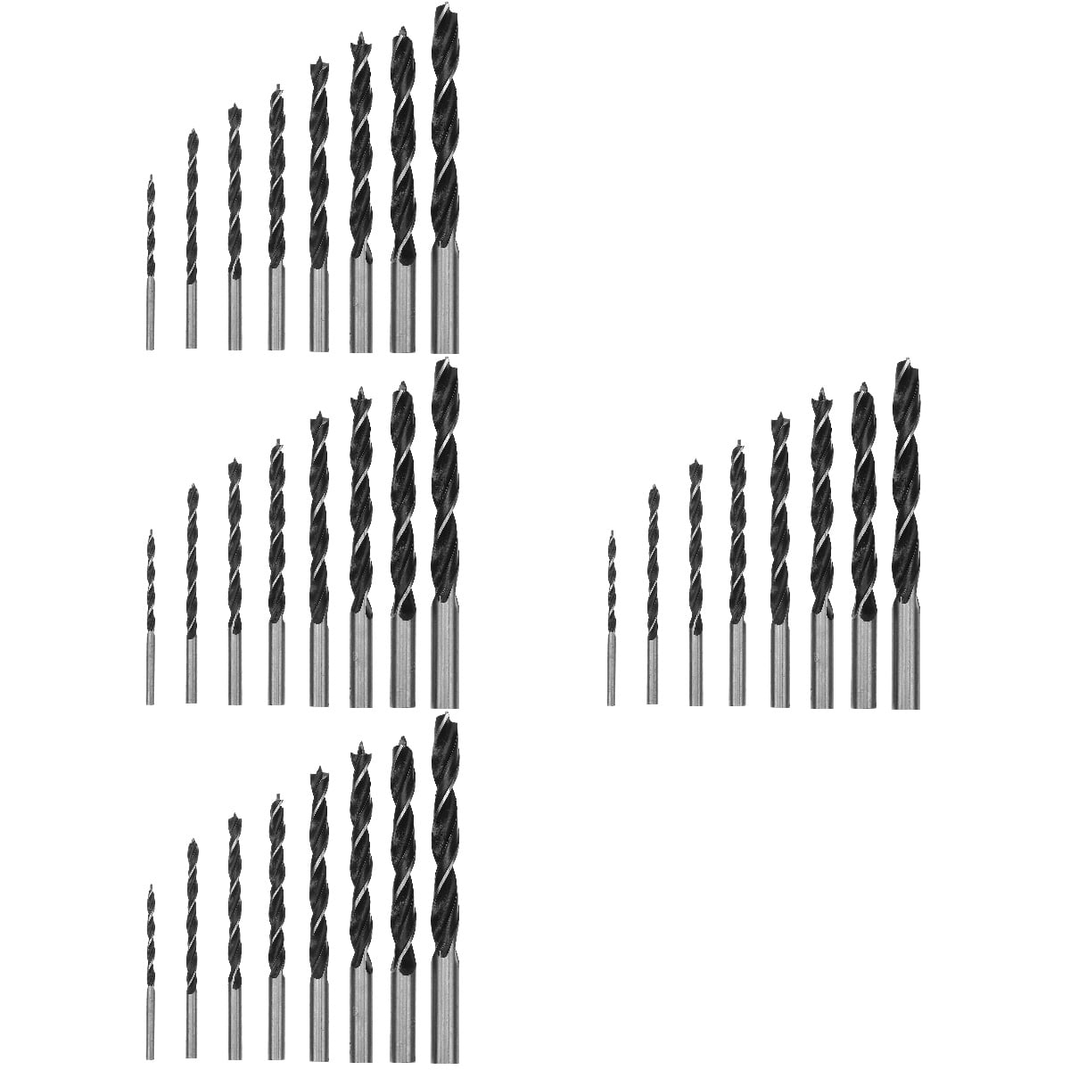 Worgeous 32 pcs  Impact Drill Bit Set Woodworking Drill Bit Set Drilling Drill Bits (3-10mm)
