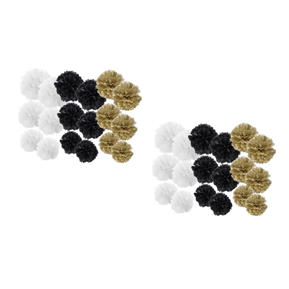 Worgeous 36 PCS 6 8 12 Inch Craft Paper Flower Lantern Garland for Wedding Party Decoration