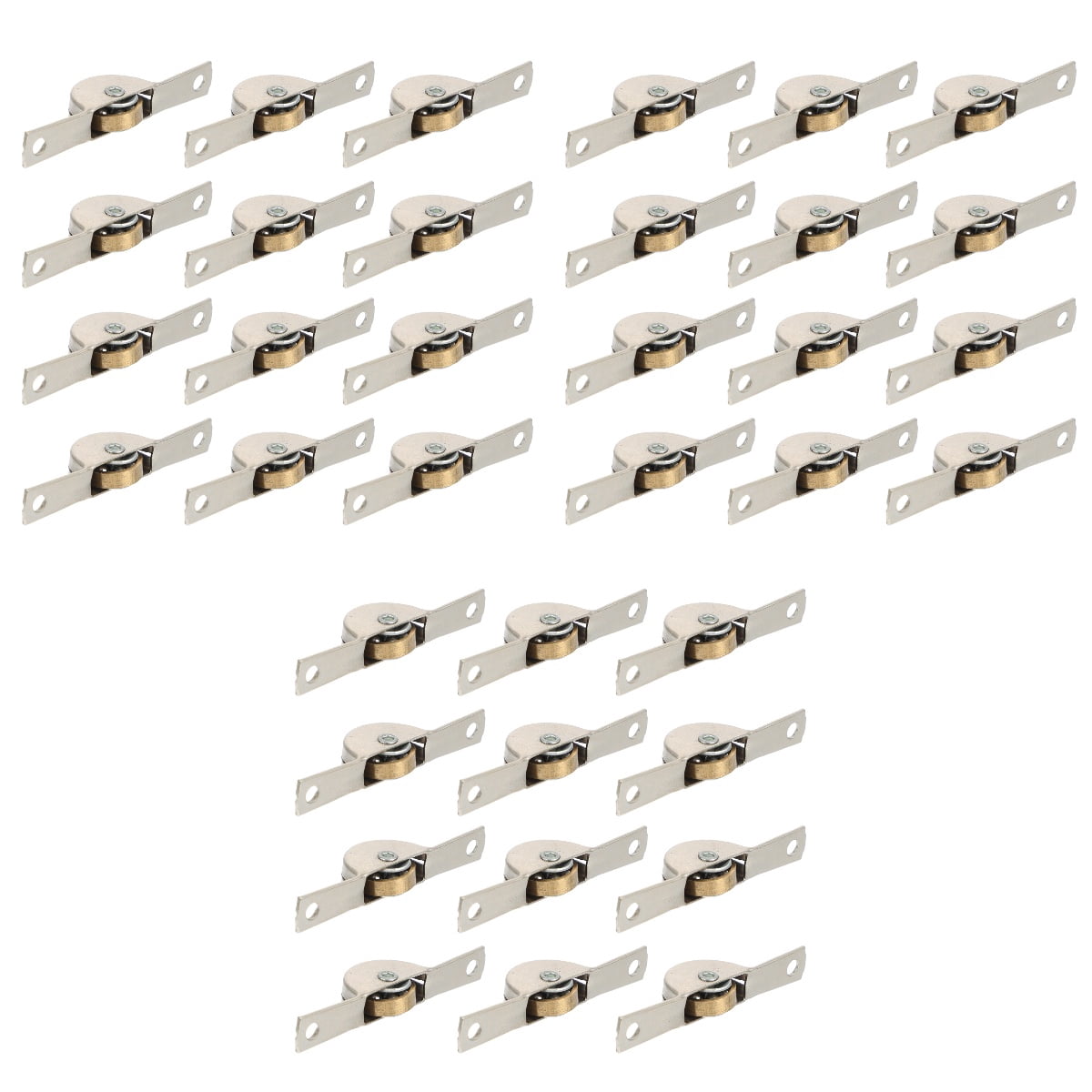 Aexit 10-Pack Window Pulley Sliders – 16mm Metal Roller Wheels For Sliding Cabinet Doors & Sash Windows