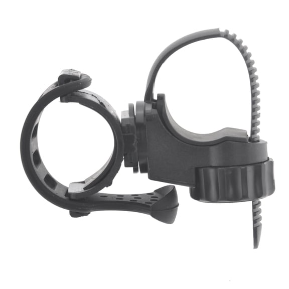 Worgeous 360-degree Rotatable Quick Release Bike Torch Flashlight Mount Clamp Holder Bracket (Black)