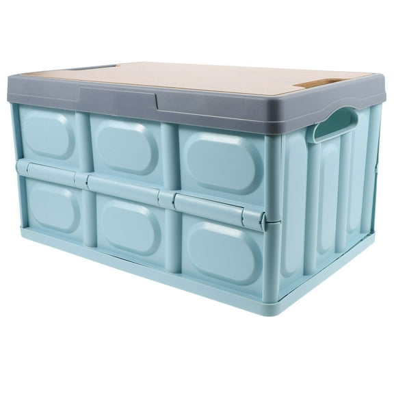 Worgeous 38.5x26x21in Trunk Storage Organizer for Car with Wood and Plastic