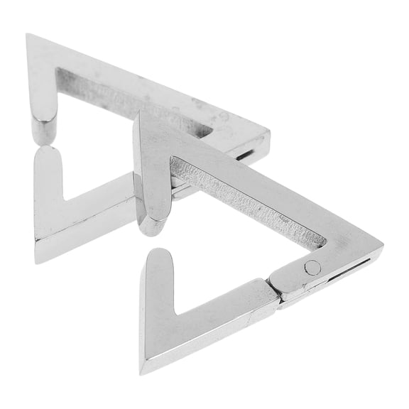 Worgeous  3D Earrings and Clips Retro Film Window Decoration Three-dimensional Magnetic Women Silver