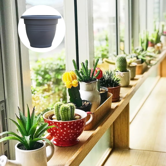 Worgeous 3Pcs Durable Flower Pot Balcony Plant Holder Planter for and Farm