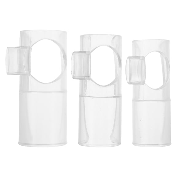 Worgeous 3Pcs Flute Mouthpiece Flute Accessories Instrument Parts Flute Blow Aid Mouthpieces Mouthpiece Replacement Flute Head Mouthpiece for Flute Musical Instrument Mouthpiece Transparent