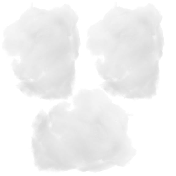 Worgeous 3Pcs Party Snow Decor for Christmas Decoration 11.8x7.9in Fluffy Snow