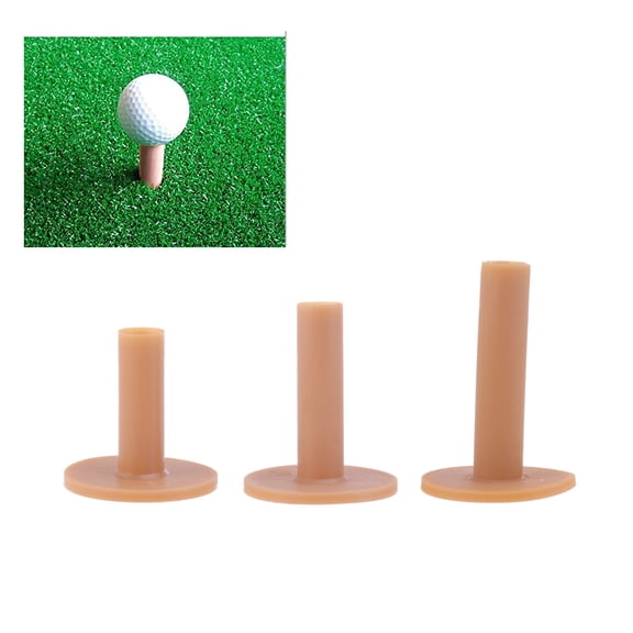 BESTYASH Yellow Plastic Golf Tees - Unbreakable Ergonomic Tee Pegs for Golf Training and Practice