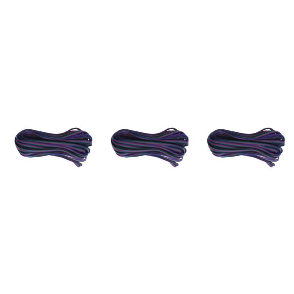 Worgeous 3pcs 10M Durable LED Weld-free Connection Line for RGB Strip Lamp