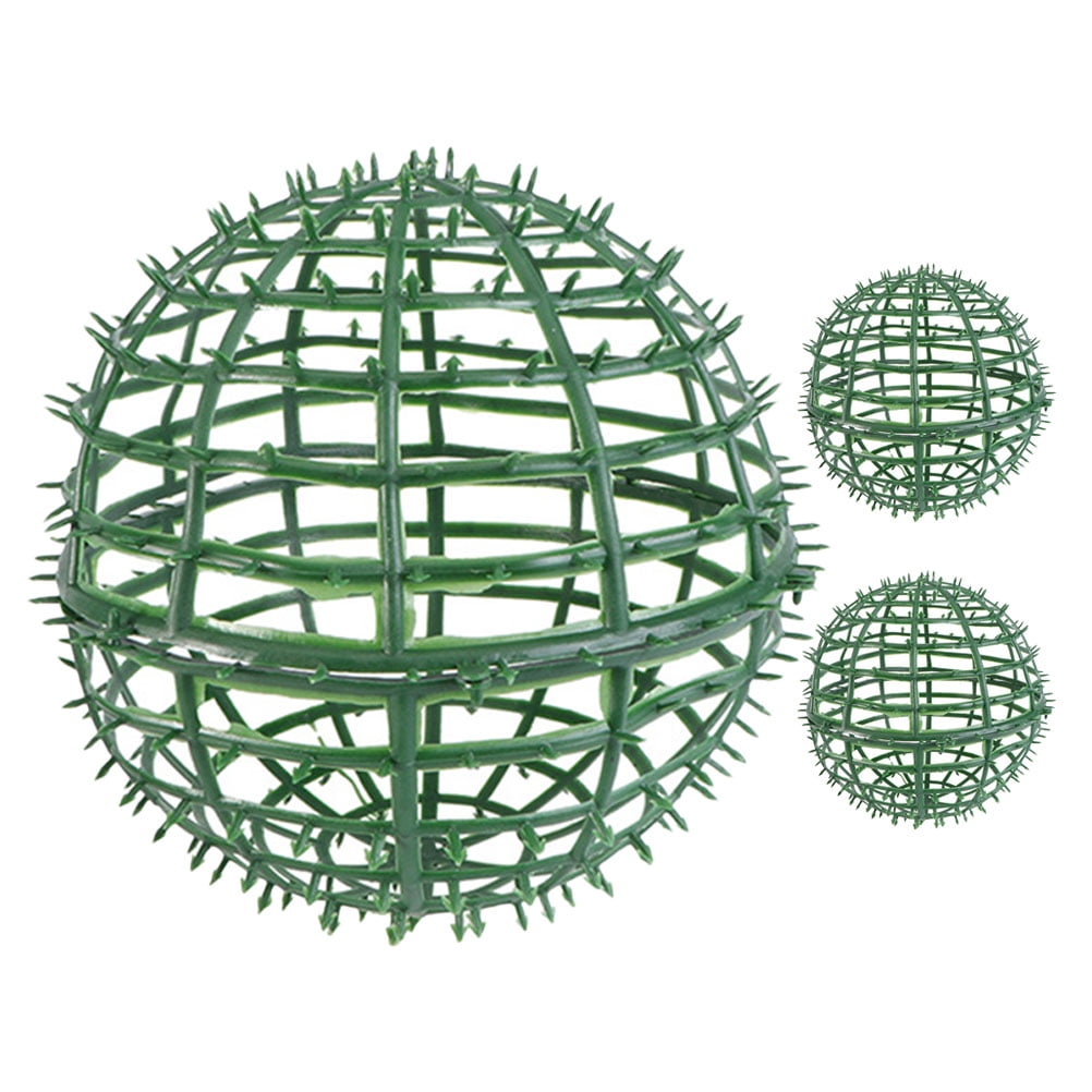 Worgeous 3pcs Artificial Plant Topiary Ball Support Cage Plastic Plant ...