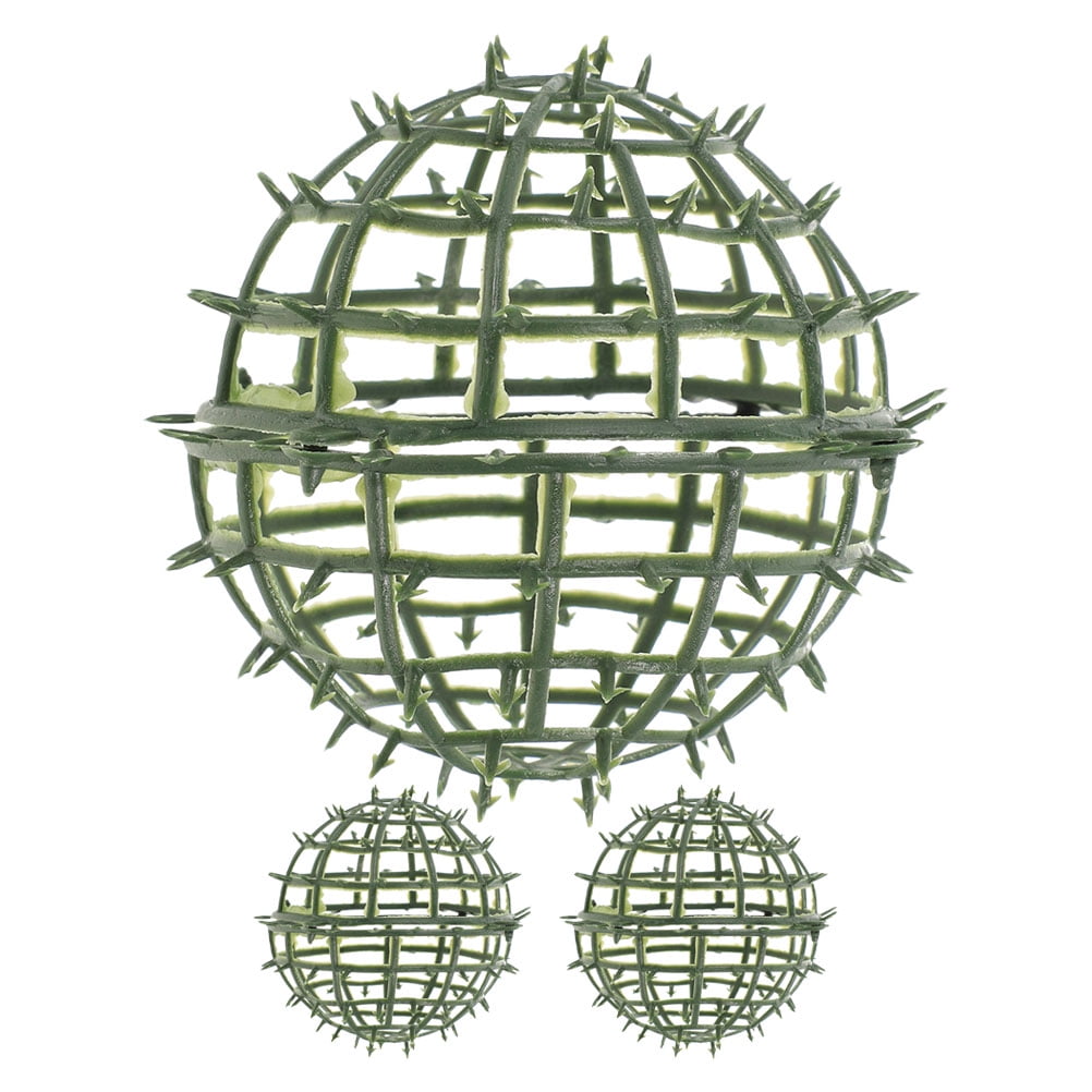 Worgeous 3pcs Artificial Topiary Ball Support Plastic Faux Greenery ...
