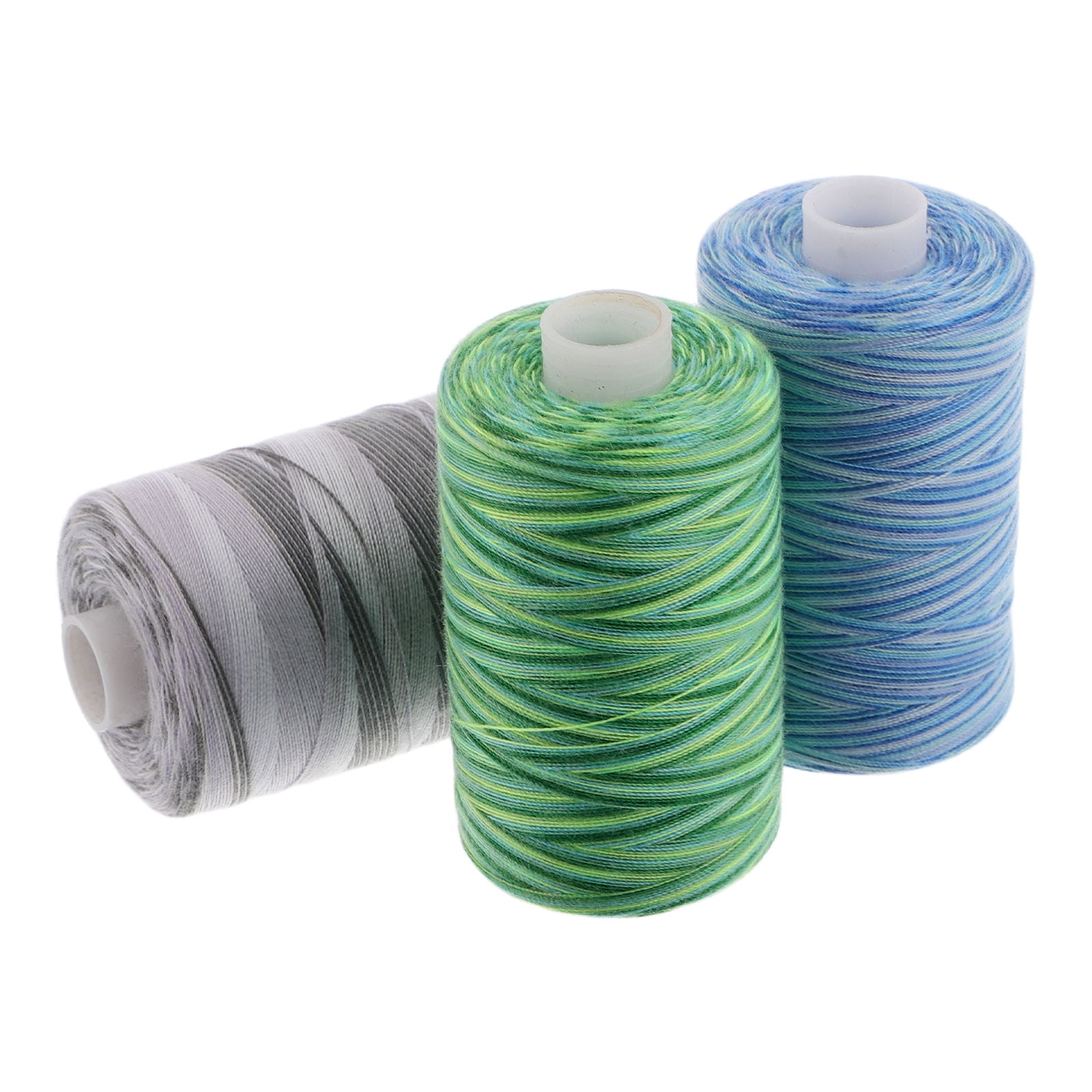 SEWCHICS Embroidery Thread Spools Gradient Sewing Thread Polyester 3Pcs ...
