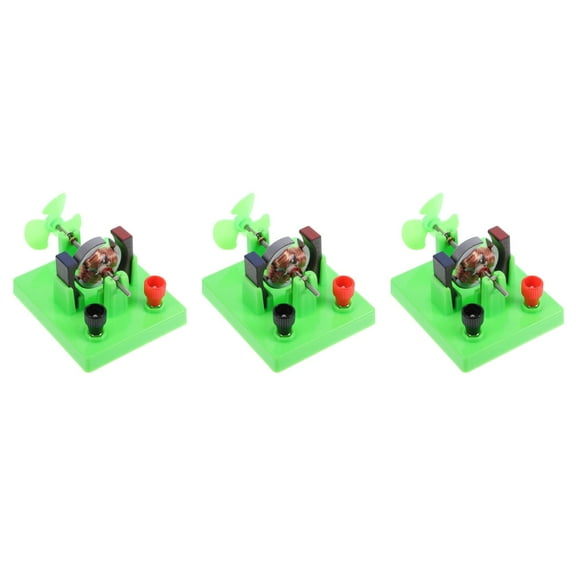 Worgeous 3pcs Electric Motor DC Motor Model Electric Project Assemble DC Electric Motor Science Laboratory School Classroom Experiment
